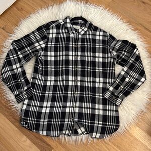 NWT JACHS Girlfriend Soft flannel shirt. Sz L